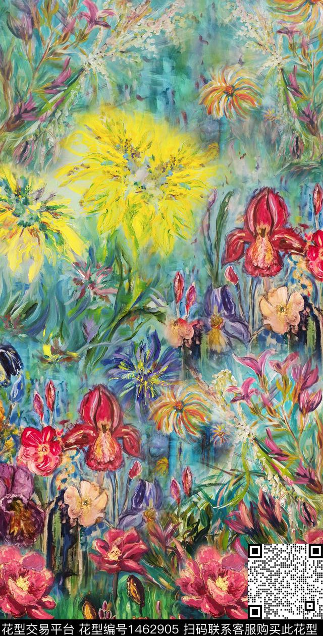 定位花女装民族风数码印花华亿平台下载（图片编号: 1462905） - 瓦栏（Walan）