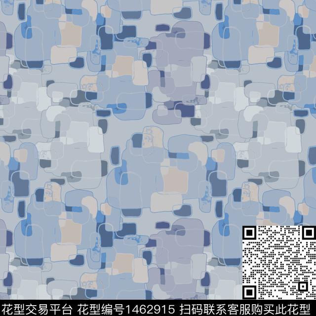 几何格子大牌风传统印花华亿平台下载（图片编号: 1462915） - 瓦栏（Walan）