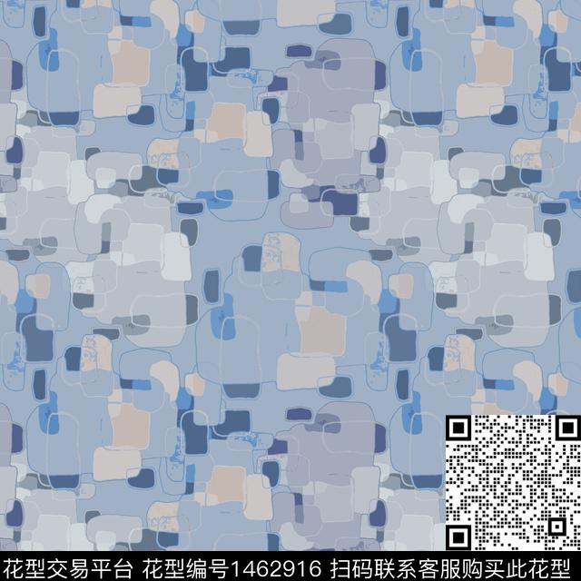 几何格子大牌风传统印花华亿平台下载（图片编号: 1462916） - 瓦栏（Walan）