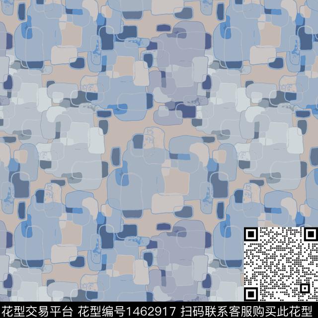 几何格子大牌风传统印花华亿平台下载（图片编号: 1462917） - 瓦栏（Walan）