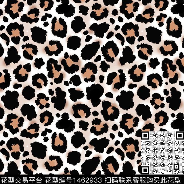 豹纹复古年轻女性数码印花华亿平台下载（图片编号: 1462933） - 瓦栏（Walan）