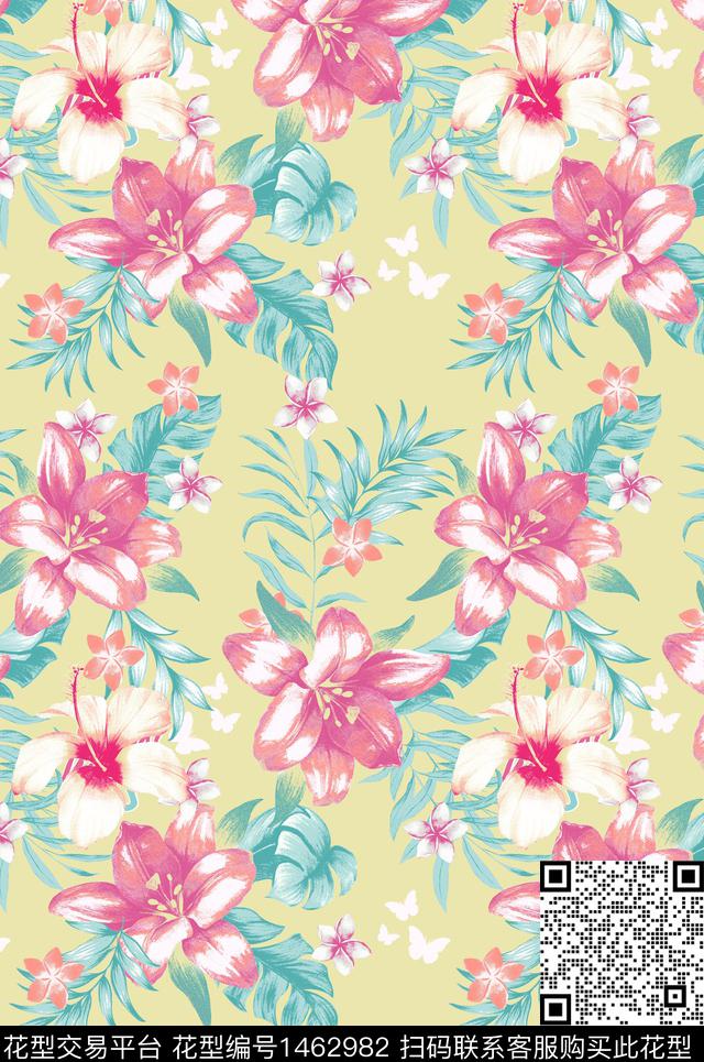 茶花温室花卉彩底花卉数码印花华亿平台下载（图片编号: 1462982） - 瓦栏（Walan）