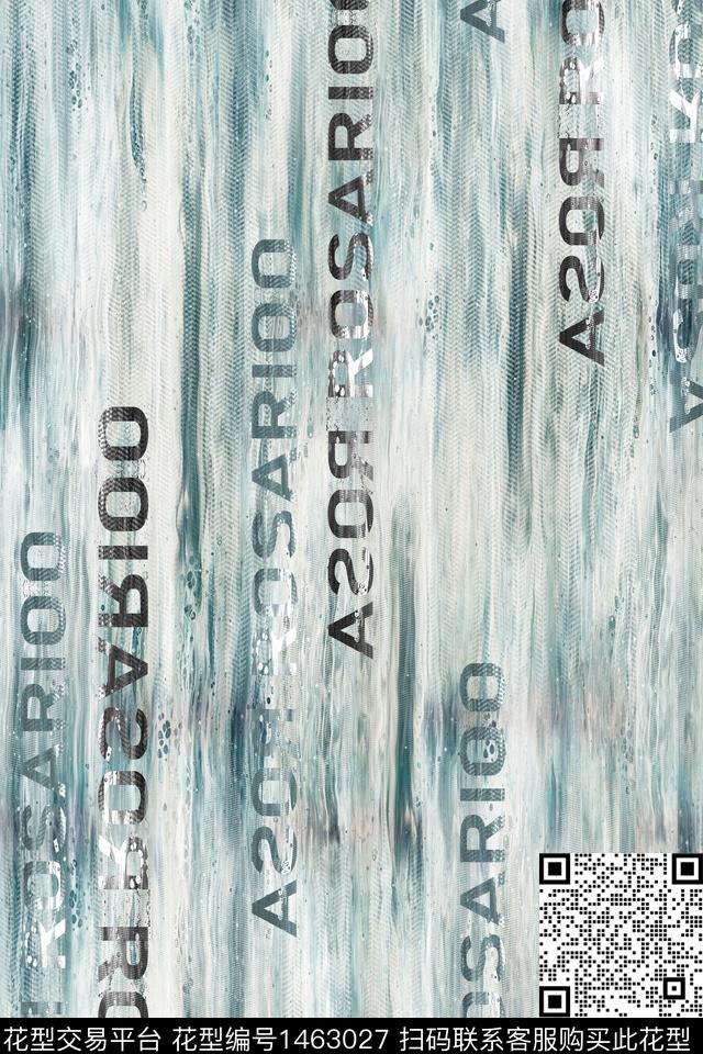 字母男装满版花男装数码印花华亿平台下载（图片编号: 1463027） - 瓦栏（Walan）