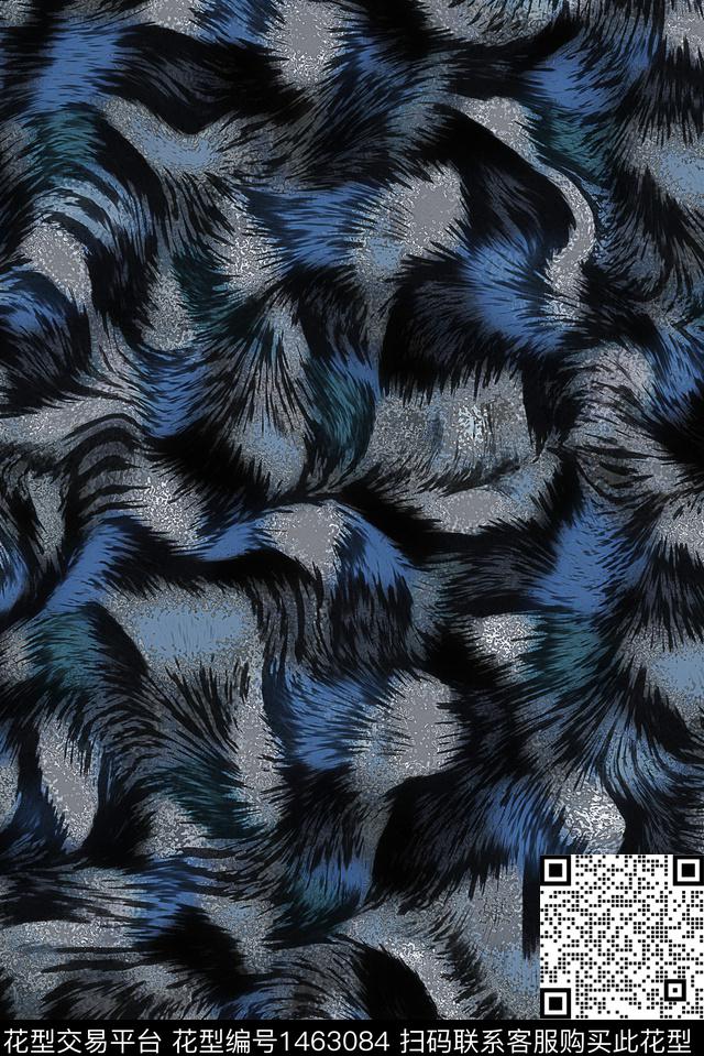 肌理纹理抽象男装数码印花华亿平台下载（图片编号: 1463084） - 瓦栏（Walan）