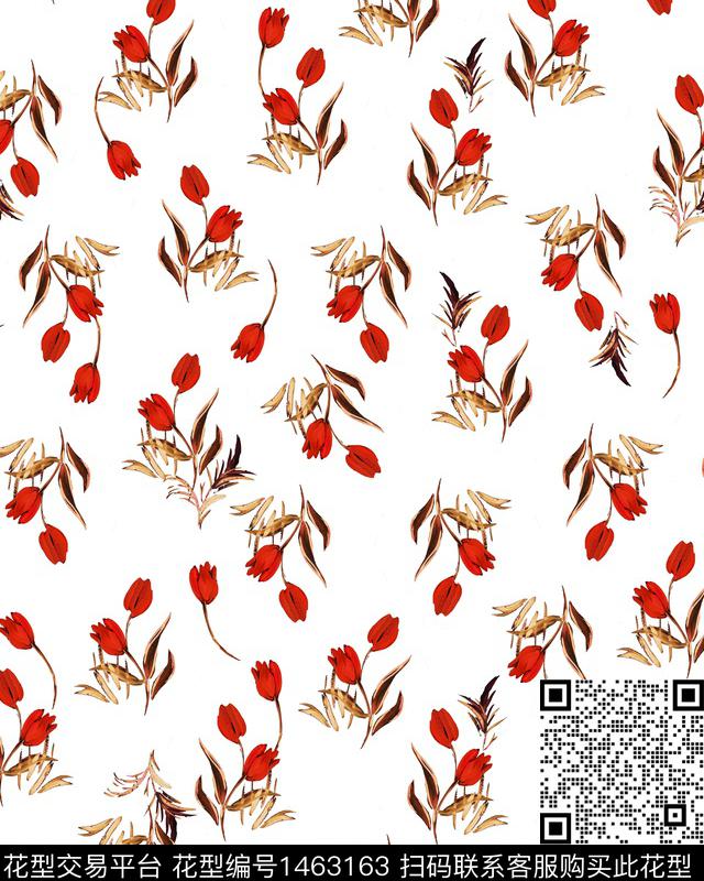 数码华亿平台花卉小碎花数码印花华亿平台下载（图片编号: 1463163） - 瓦栏（Walan）