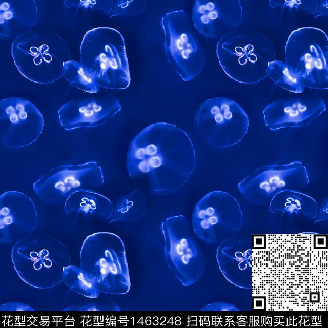 海洋趣味渐变色彩数码印花华亿平台下载（图片编号: 1463248） - 瓦栏（Walan）