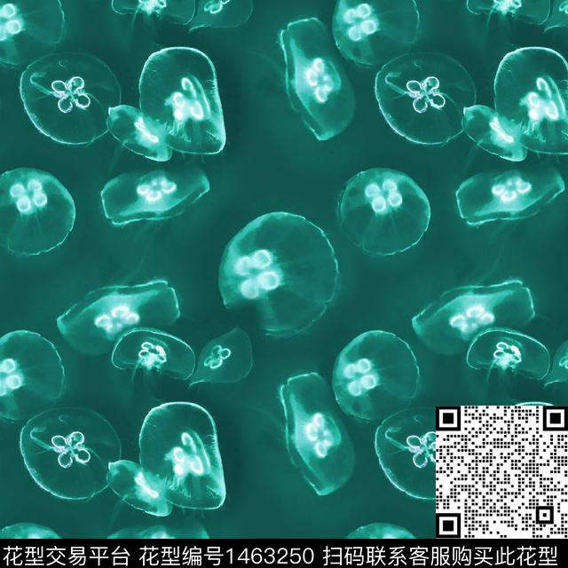 海洋趣味渐变色彩数码印花华亿平台下载（图片编号: 1463250） - 瓦栏（Walan）