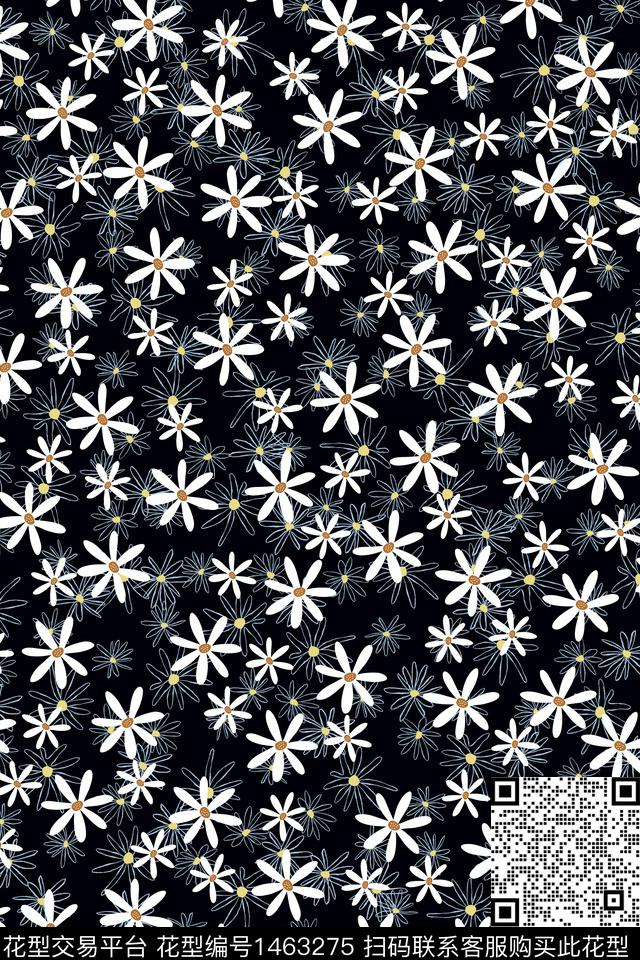 女装花卉大牌风数码印花华亿平台下载（图片编号: 1463275） - 瓦栏（Walan）