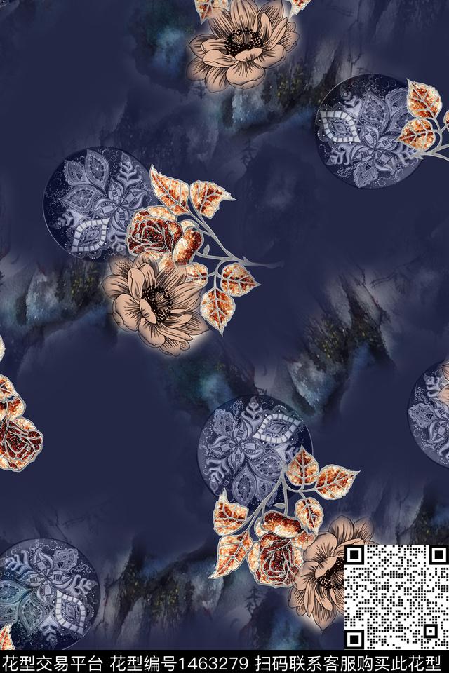 女装香云纱中国风数码印花华亿平台下载（图片编号: 1463279） - 瓦栏（Walan）