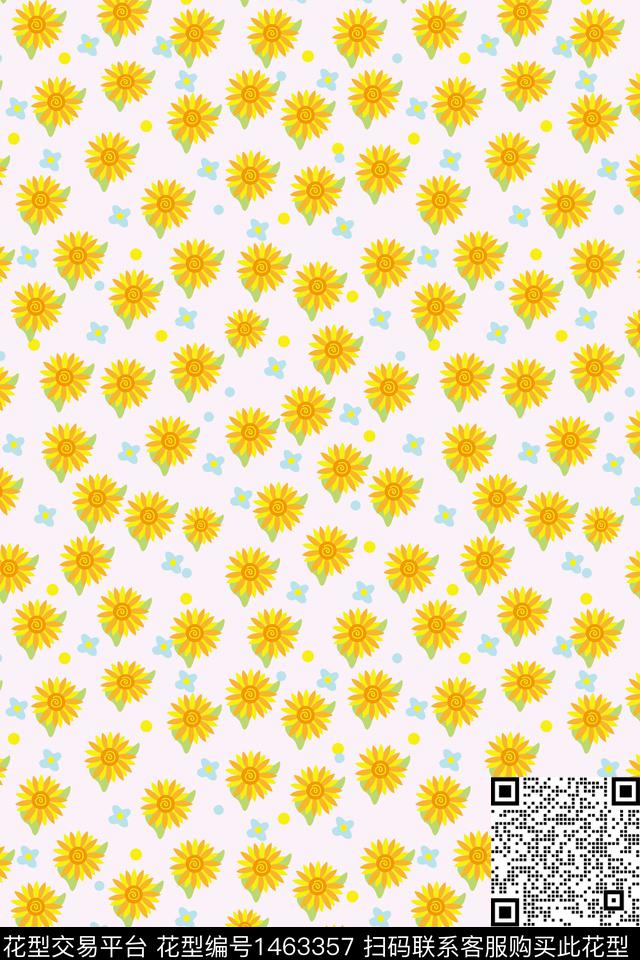 花卉小碎花数码印花华亿平台下载（图片编号: 1463357） - 瓦栏（Walan）