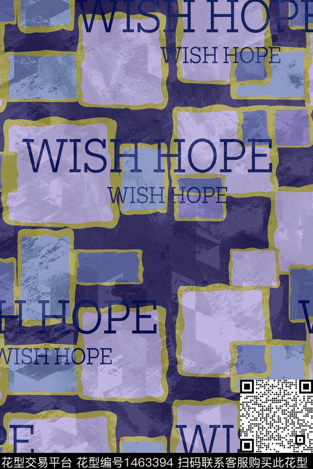 几何涂鸦肌理传统印花华亿平台下载（图片编号: 1463394） - 瓦栏（Walan）