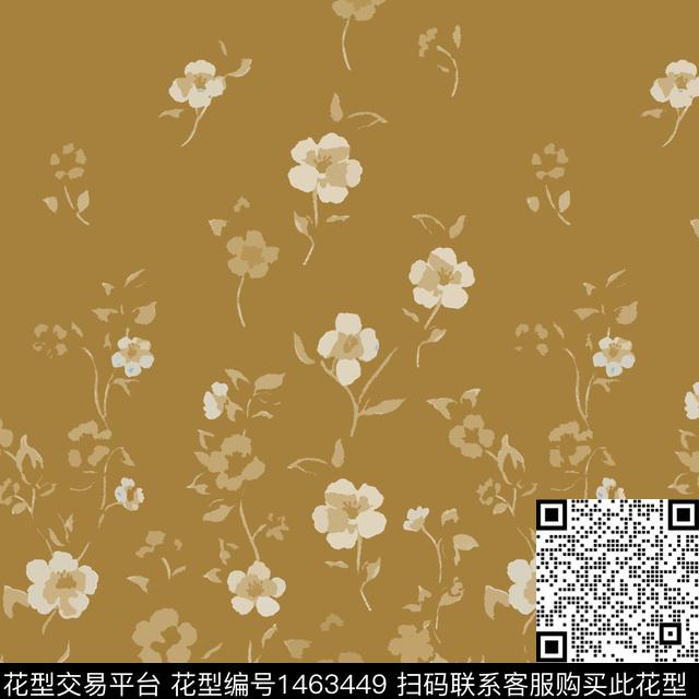 花卉大牌风小碎花传统印花华亿平台下载（图片编号: 1463449） - 瓦栏（Walan）