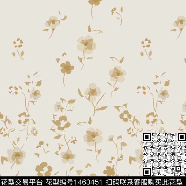 花卉大牌风小碎花传统印花华亿平台下载（图片编号: 1463451） - 瓦栏（Walan）