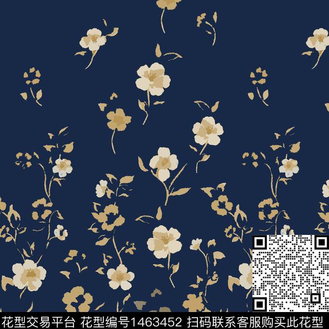 花卉大牌风小碎花传统印花华亿平台下载（图片编号: 1463452） - 瓦栏（Walan）