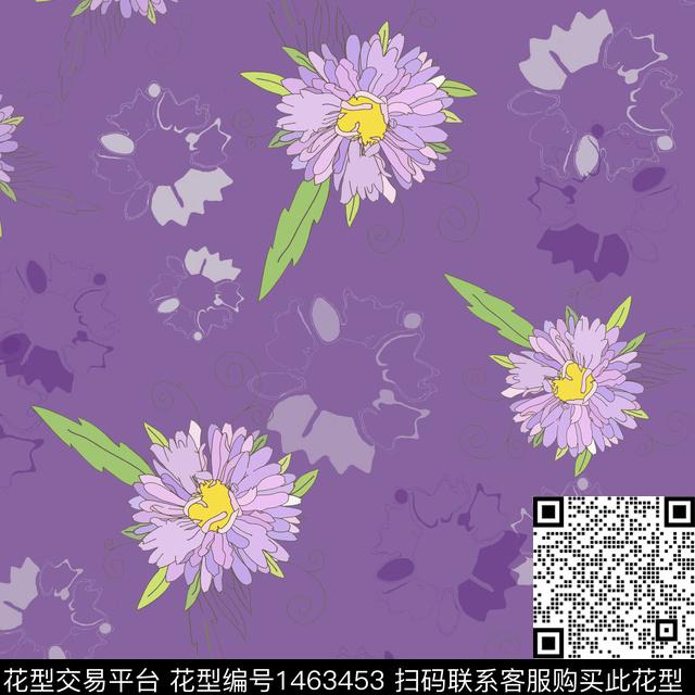 花卉大牌风小碎花传统印花华亿平台下载（图片编号: 1463453） - 瓦栏（Walan）