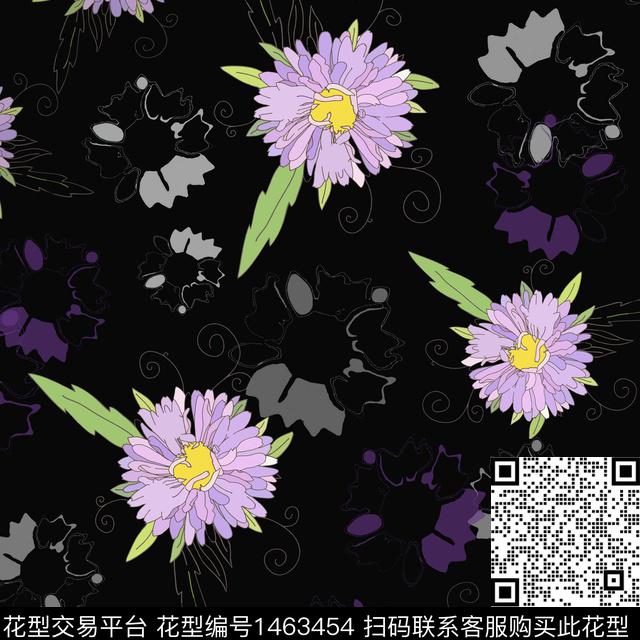 花卉大牌风小碎花传统印花华亿平台下载（图片编号: 1463454） - 瓦栏（Walan）