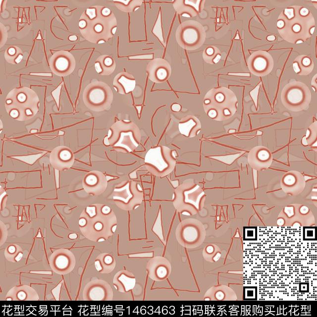 线条几何趣味拼贴传统印花华亿平台下载（图片编号: 1463463） - 瓦栏（Walan）