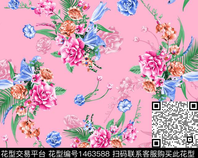 女装大牌风传统华亿平台传统印花华亿平台下载（图片编号: 1463588） - 瓦栏（Walan）