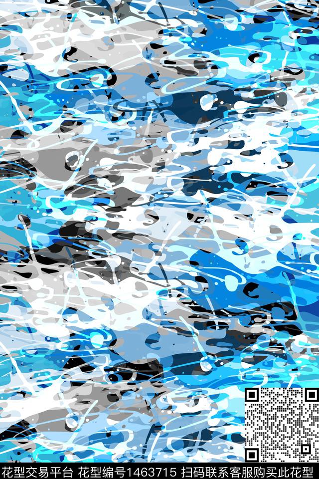 抽象男装家居服户外传统印花华亿平台下载（图片编号: 1463715） - 瓦栏（Walan）