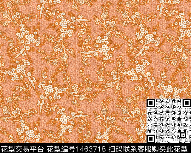 数码华亿平台女装花卉数码印花华亿平台下载（图片编号: 1463718） - 瓦栏（Walan）