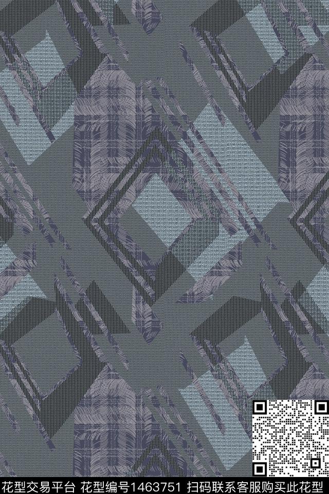 几何肌理纹理数码印花华亿平台下载（图片编号: 1463751） - 瓦栏（Walan）