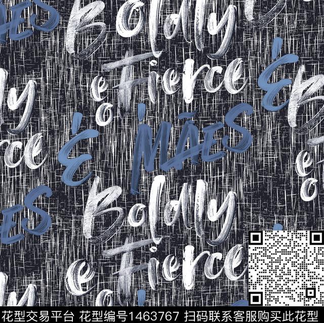 字母肌理审数码印花华亿平台下载（图片编号: 1463767） - 瓦栏（Walan）