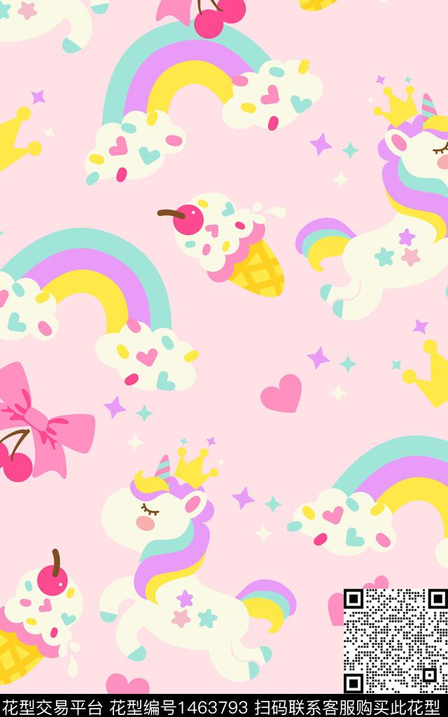 日韩可爱卡通传统印花华亿平台下载（图片编号: 1463793） - 瓦栏（Walan）