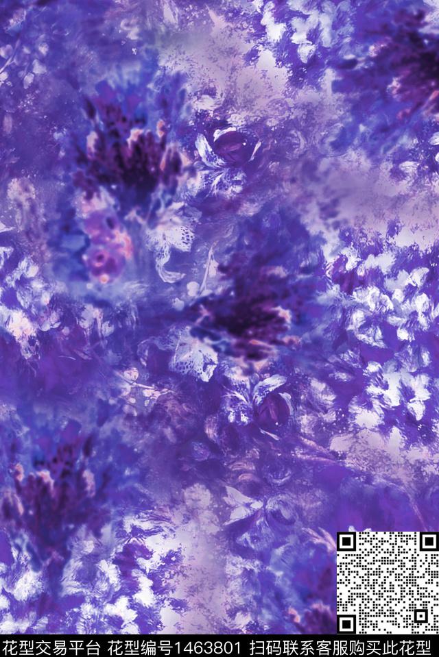 花卉小碎花扎花数码印花华亿平台下载（图片编号: 1463801） - 瓦栏（Walan）