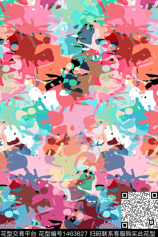 抽象男装家居服户外传统印花华亿平台下载（图片编号: 1463827） - 瓦栏（Walan）