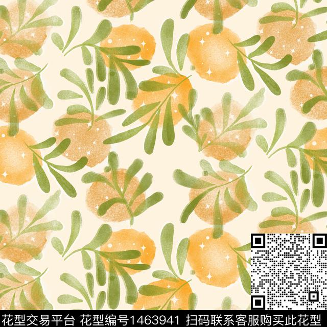 水果简约复古传统印花华亿平台下载（图片编号: 1463941） - 瓦栏（Walan）