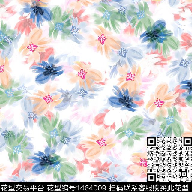 水彩年轻女性大牌风数码印花华亿平台下载（图片编号: 1464009） - 瓦栏（Walan）