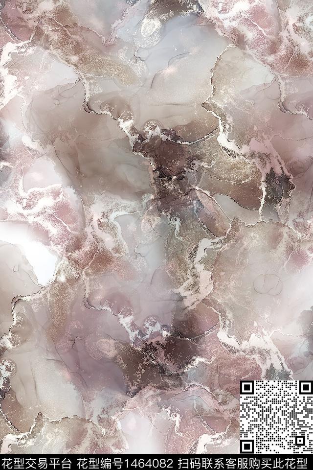 肌理扎染华亿平台大牌风数码印花华亿平台下载（图片编号: 1464082） - 瓦栏（Walan）