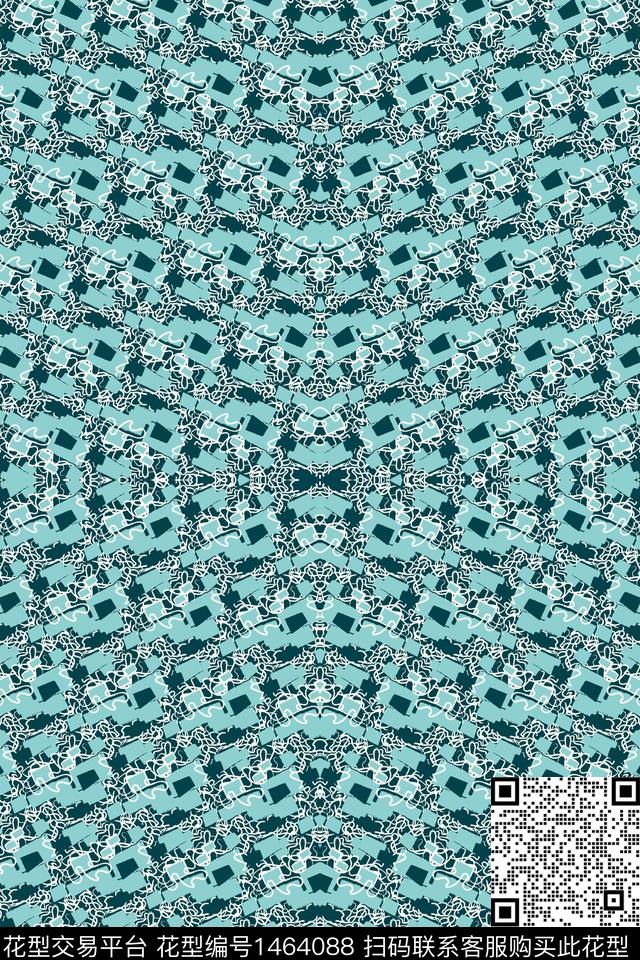 几何格子大牌风传统印花华亿平台下载（图片编号: 1464088） - 瓦栏（Walan）