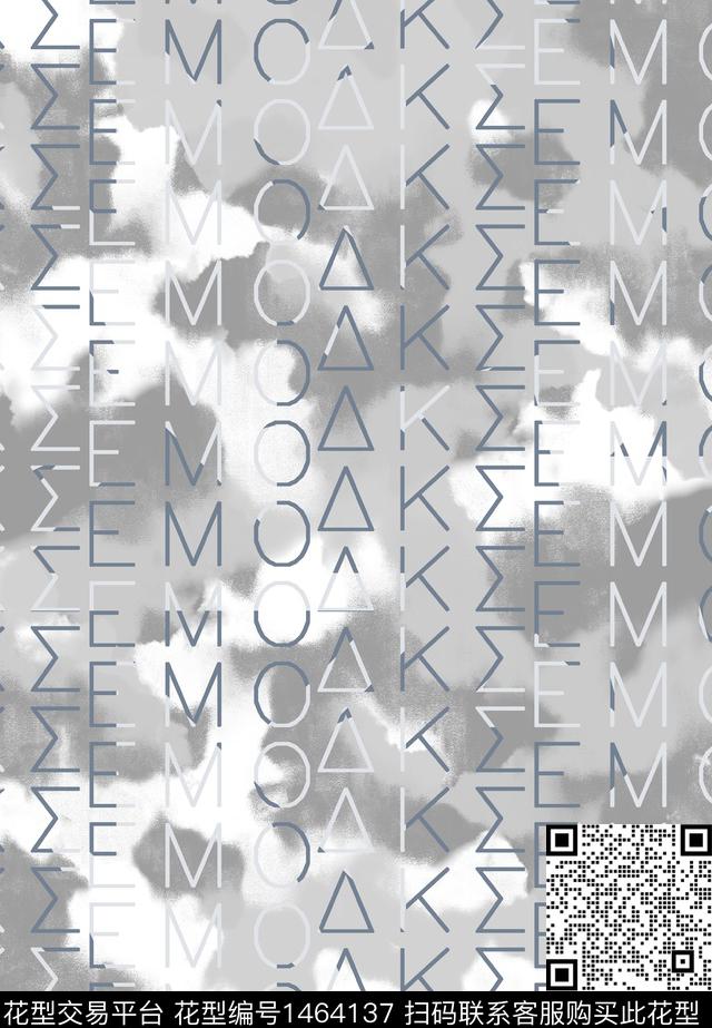 字母几何格子传统印花华亿平台下载（图片编号: 1464137） - 瓦栏（Walan）