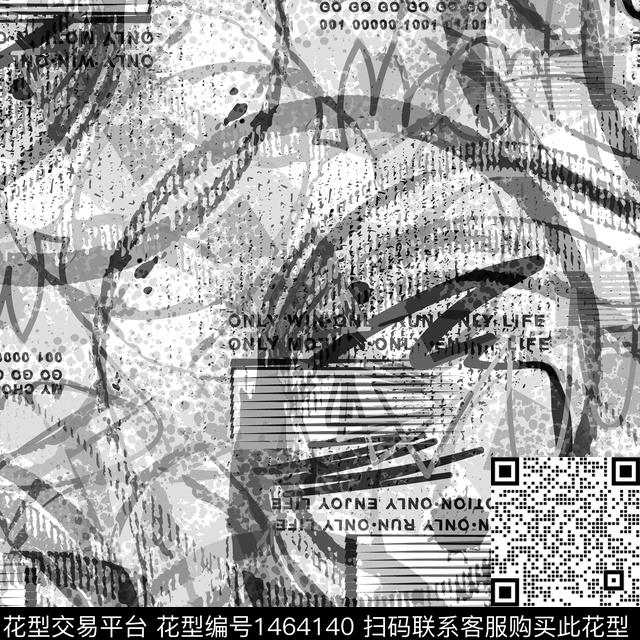 字母几何格子传统印花华亿平台下载（图片编号: 1464140） - 瓦栏（Walan）