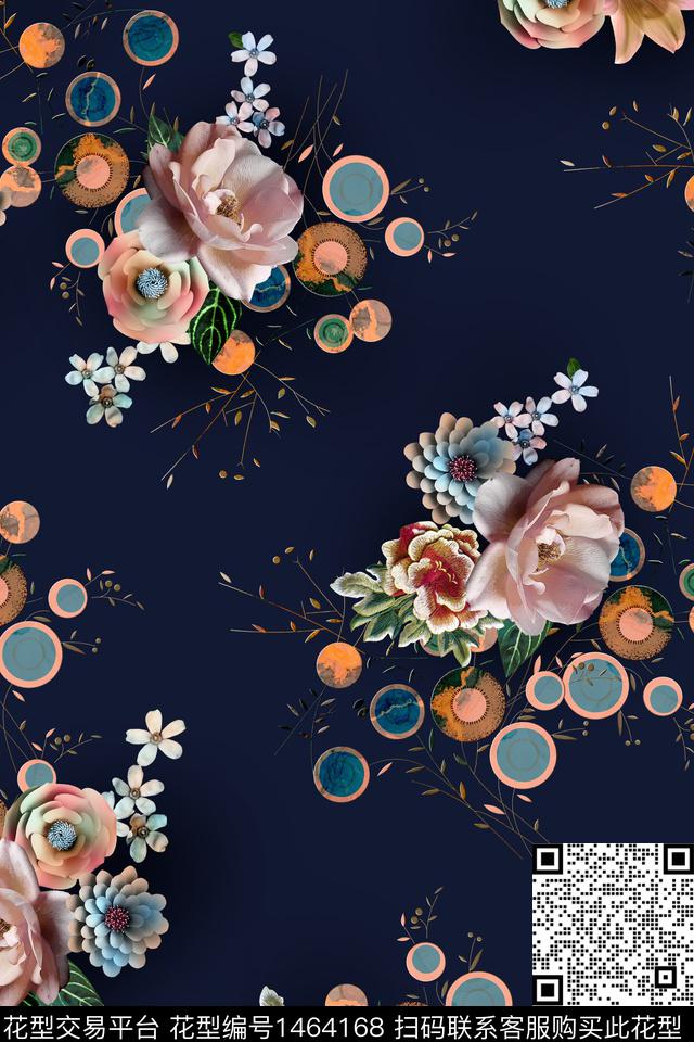 花卉写实外贸。数码印花华亿平台下载（图片编号: 1464168） - 瓦栏（Walan）