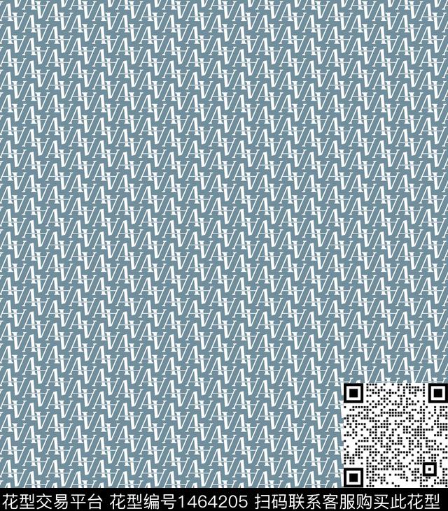 字母几何小碎花传统印花华亿平台下载（图片编号: 1464205） - 瓦栏（Walan）