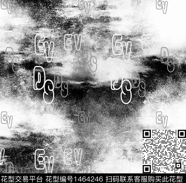 字母几何格子数码印花华亿平台下载（图片编号: 1464246） - 瓦栏（Walan）