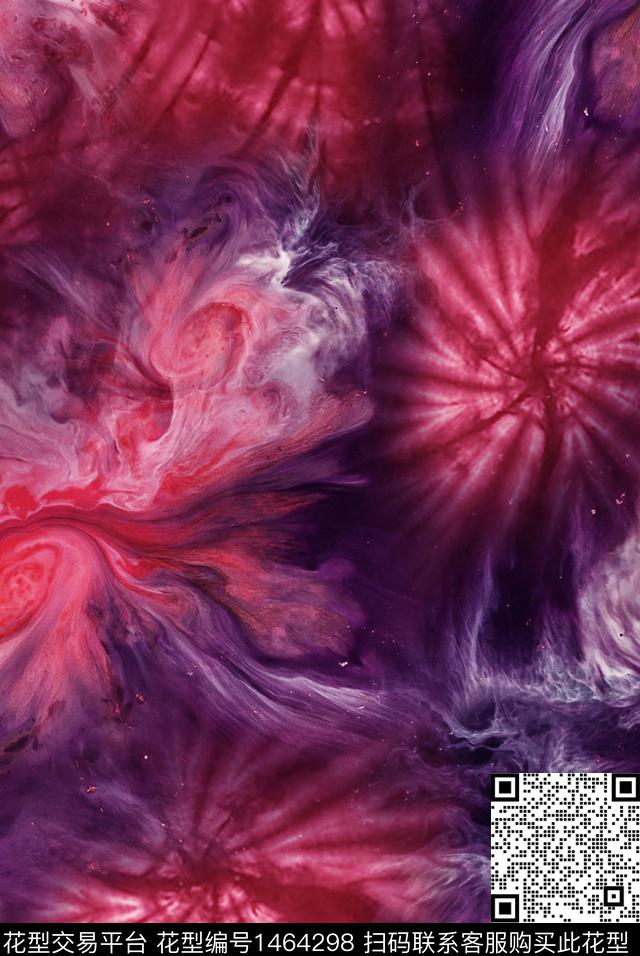 扎染华亿平台水墨风染数码印花华亿平台下载（图片编号: 1464298） - 瓦栏（Walan）