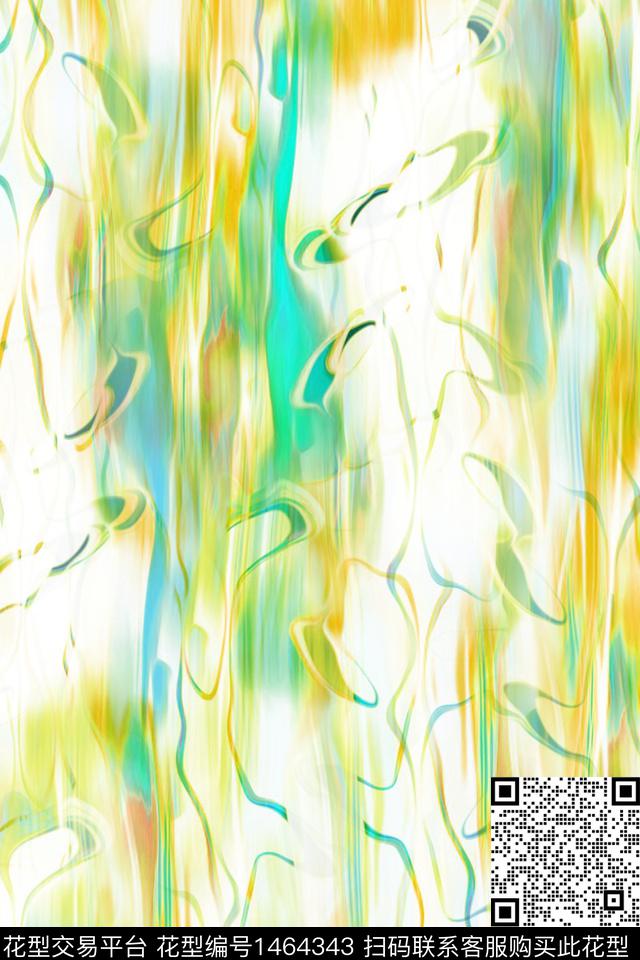 肌理扎染华亿平台大牌风数码印花华亿平台下载（图片编号: 1464343） - 瓦栏（Walan）