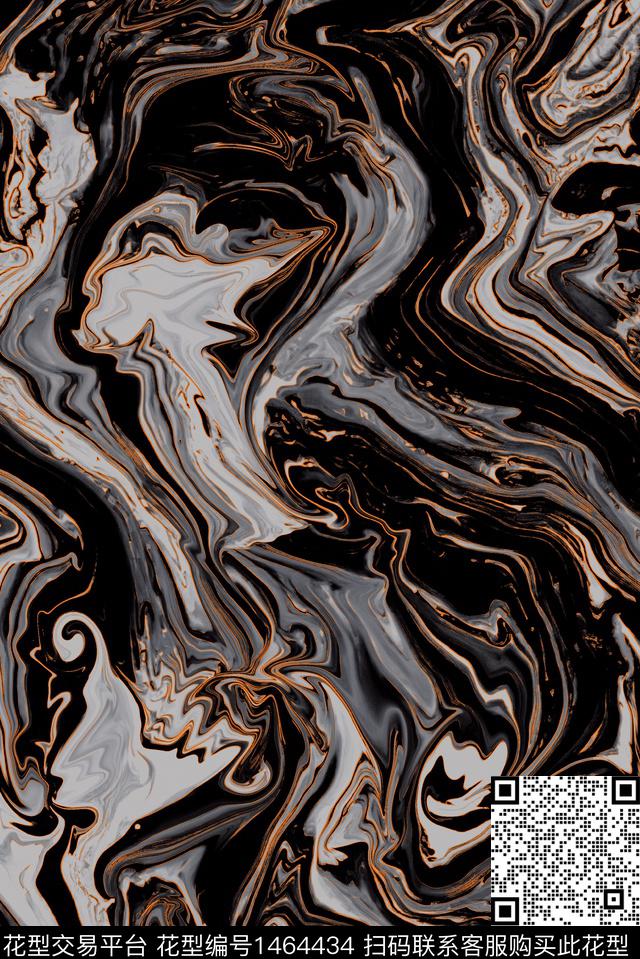 线条肌理扎染华亿平台数码印花华亿平台下载（图片编号: 1464434） - 瓦栏（Walan）