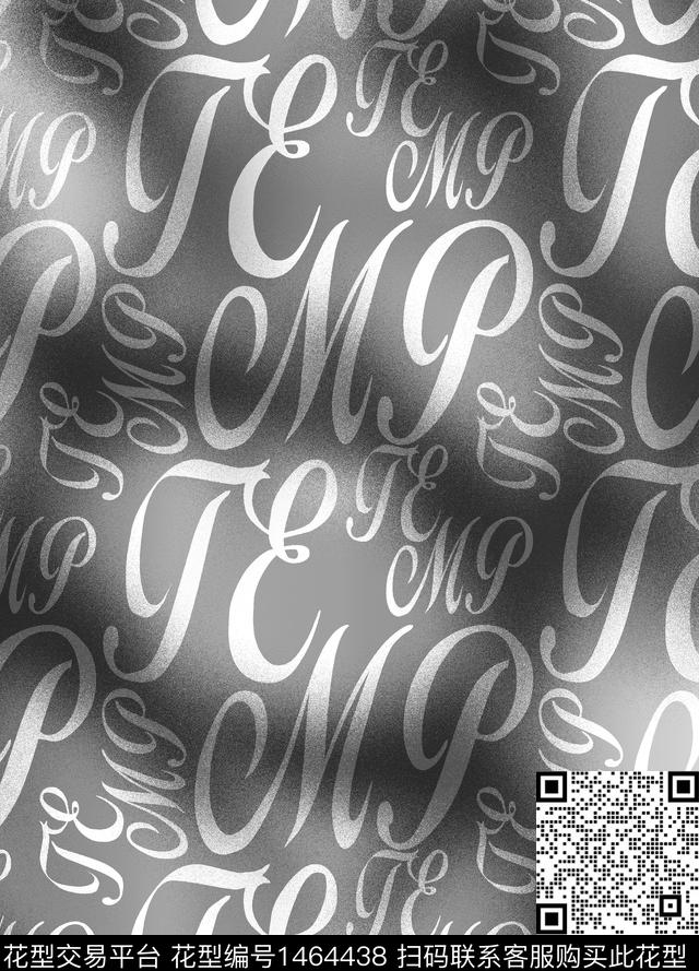 字母几何格子数码印花华亿平台下载（图片编号: 1464438） - 瓦栏（Walan）