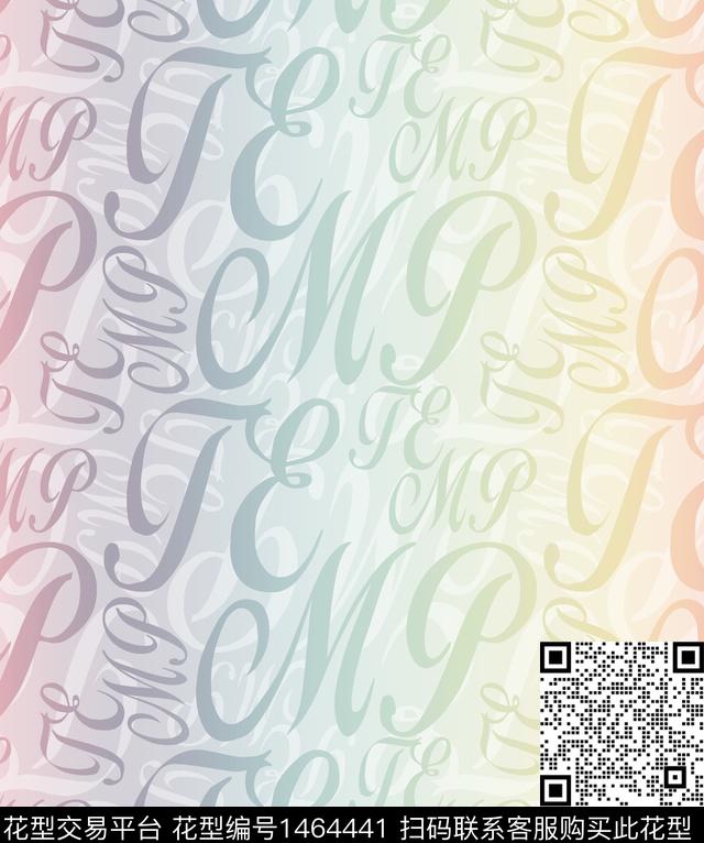 字母几何格子数码印花华亿平台下载（图片编号: 1464441） - 瓦栏（Walan）