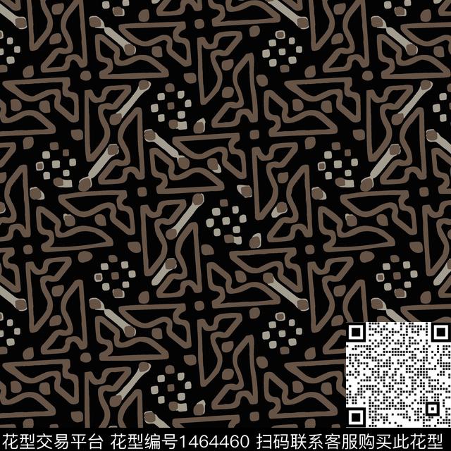 几何肌理男装传统印花华亿平台下载（图片编号: 1464460） - 瓦栏（Walan）