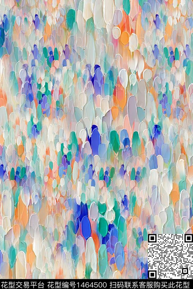 肌理炫彩大牌风数码印花华亿平台下载（图片编号: 1464500） - 瓦栏（Walan）