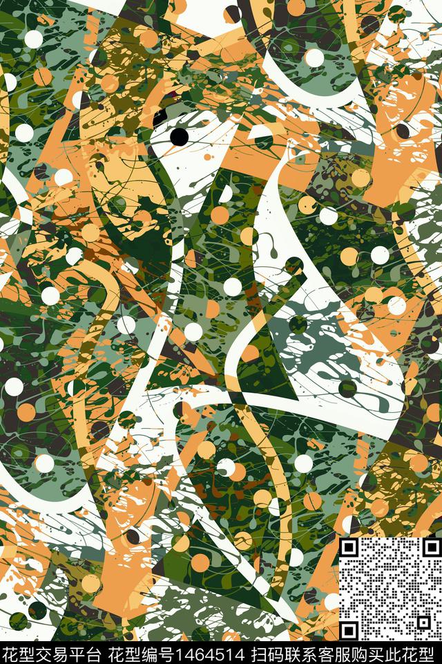 抽象男装家居服户外传统印花华亿平台下载（图片编号: 1464514） - 瓦栏（Walan）