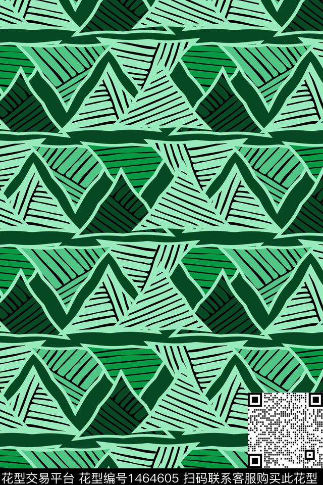 男装满版花男装绿色数码印花华亿平台下载（图片编号: 1464605） - 瓦栏（Walan）
