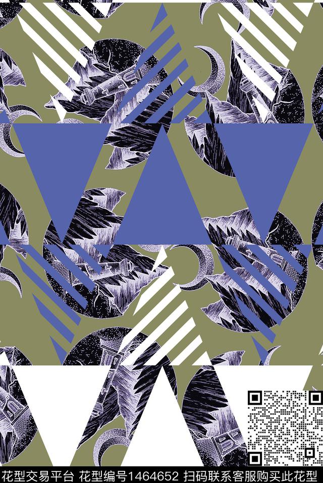 几何三角形建筑数码印花华亿平台下载（图片编号: 1464652） - 瓦栏（Walan）