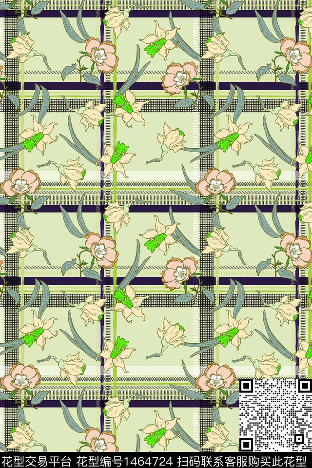 几何肌理复古传统印花华亿平台下载（图片编号: 1464724） - 瓦栏（Walan）