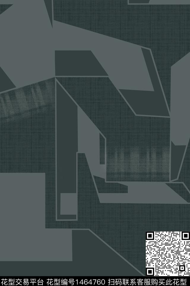 几何纹理男装数码印花华亿平台下载（图片编号: 1464760） - 瓦栏（Walan）